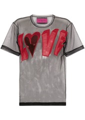 Viktor & Rolf love logo mesh T-shirt