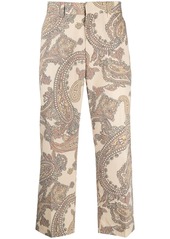 Viktor & Rolf paisley-print cropped trousers