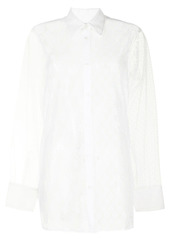 Viktor & Rolf panelled lace and tulle shirt