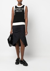 Viktor & Rolf two-tone intarsia knitted tank top