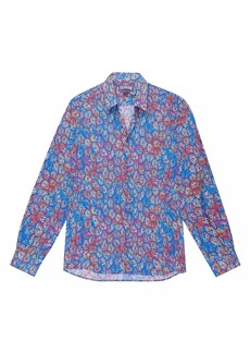 Vilebrequin Carapa Abstract Cotton Button-Front Shirt