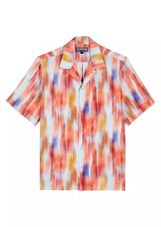Vilebrequin Charli Abstract Linen Camp Shirt