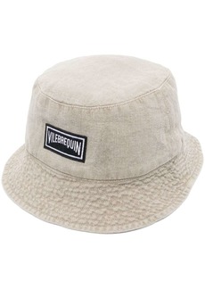 Vilebrequin logo-patch linen bucket hat