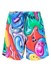 Vilebrequin smiley print swim shorts