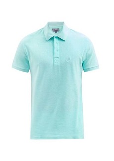 Vilebrequin - Pacific Cotton-blend Terry Polo Shirt - Mens - Light Blue