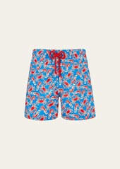 Vilebrequin Men's Crab-Print Swim Shorts