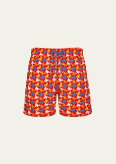 Vilebrequin Men's Micro Octopus-Print Swim Shorts