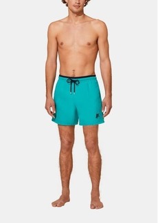Vilebrequin Men's Solid Bicolor Length Swim Trunks
