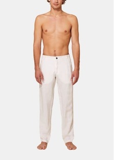 Vilebrequin Men's Solid Straight Linen Pants