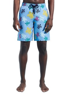 Vilebrequin Multicolored Tortoise Print 8 Swim Shorts