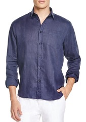 Vilebrequin Regular Fit Long Sleeve Linen Button Down Shirt