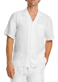 Vilebrequin Short Sleeved Solid Linen Shirt