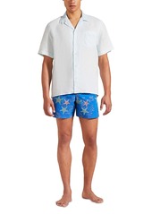 Vilebrequin Tropical Classic Fit Button Down Camp Shirt