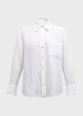 Vince  Easy Silk Long-Sleeve Button-Front Shirt