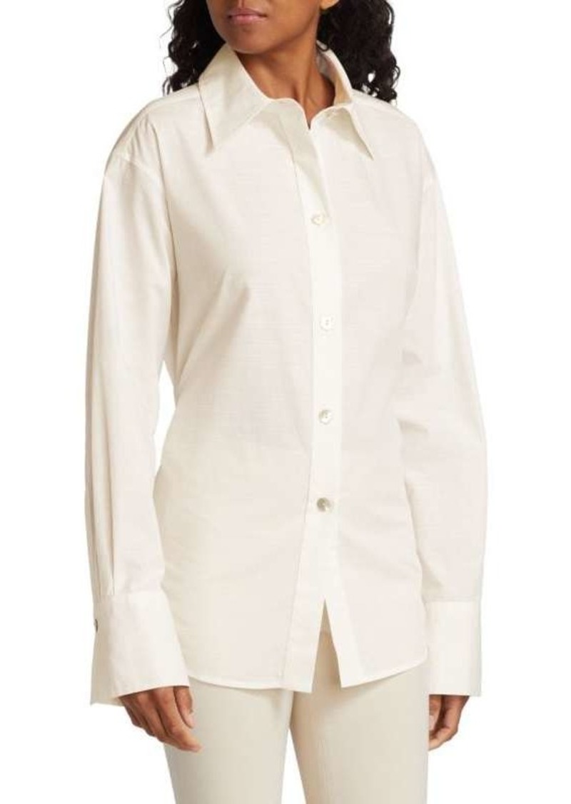 Vince Adjustable Tie-Back Shirt