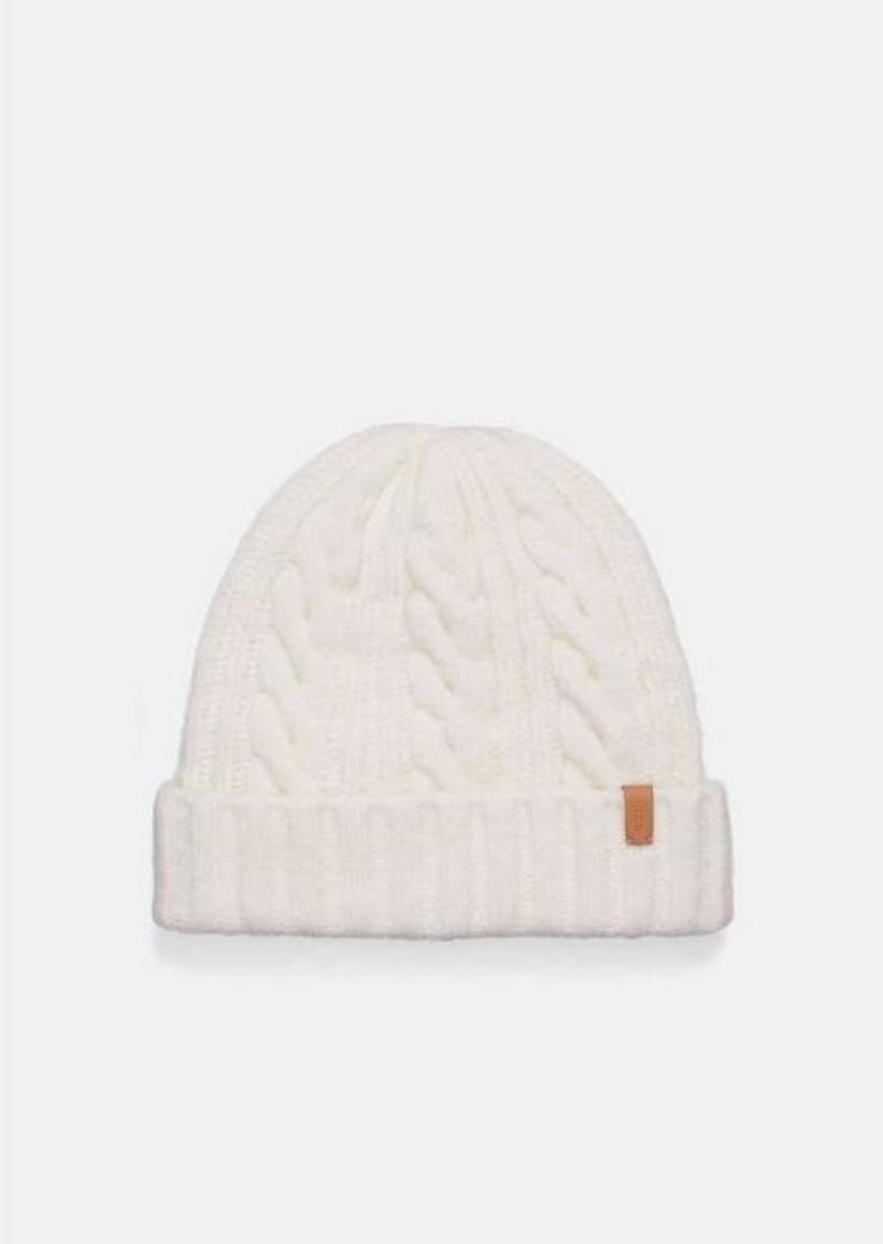 Vince Airspun Merino Wool-Blend Cable-Knit Cuffed Hat