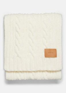 Vince Airspun Wool-Blend Cable-Knit Scarf