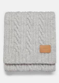 Vince Airspun Wool-Blend Cable-Knit Scarf