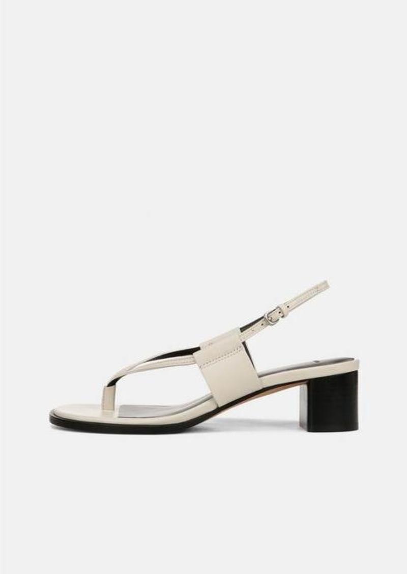 Vince Alina Leather Heeled Thong Sandal