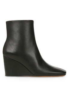 Vince Andy Leather Wedge Ankle Boots