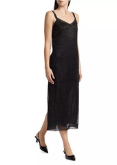 Vince Beaded Georgette Slipdress