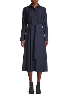 vince oversized belted shirt