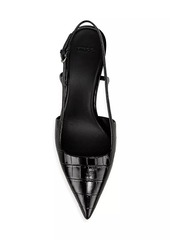 Vince Bianca 50MM Leather Slingback Pumps