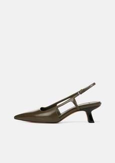 Vince Bianca Leather Slingback Heel