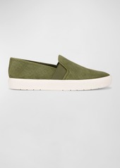 Vince Blair Perforated Suede Slip-On Sneakers