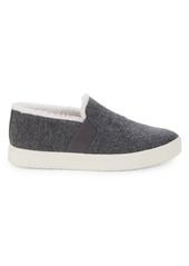 Vince Blair Shearling Lined & Trim Slip-On Sneakers