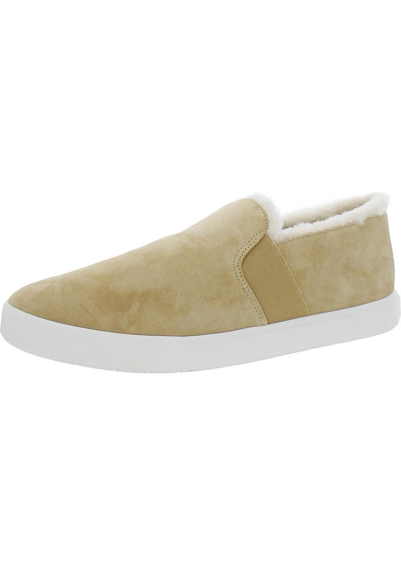 Vince Blair Womens Suede Shearling Loafers