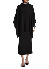 Vince Boiled Cashmere Funnel Neck Poncho