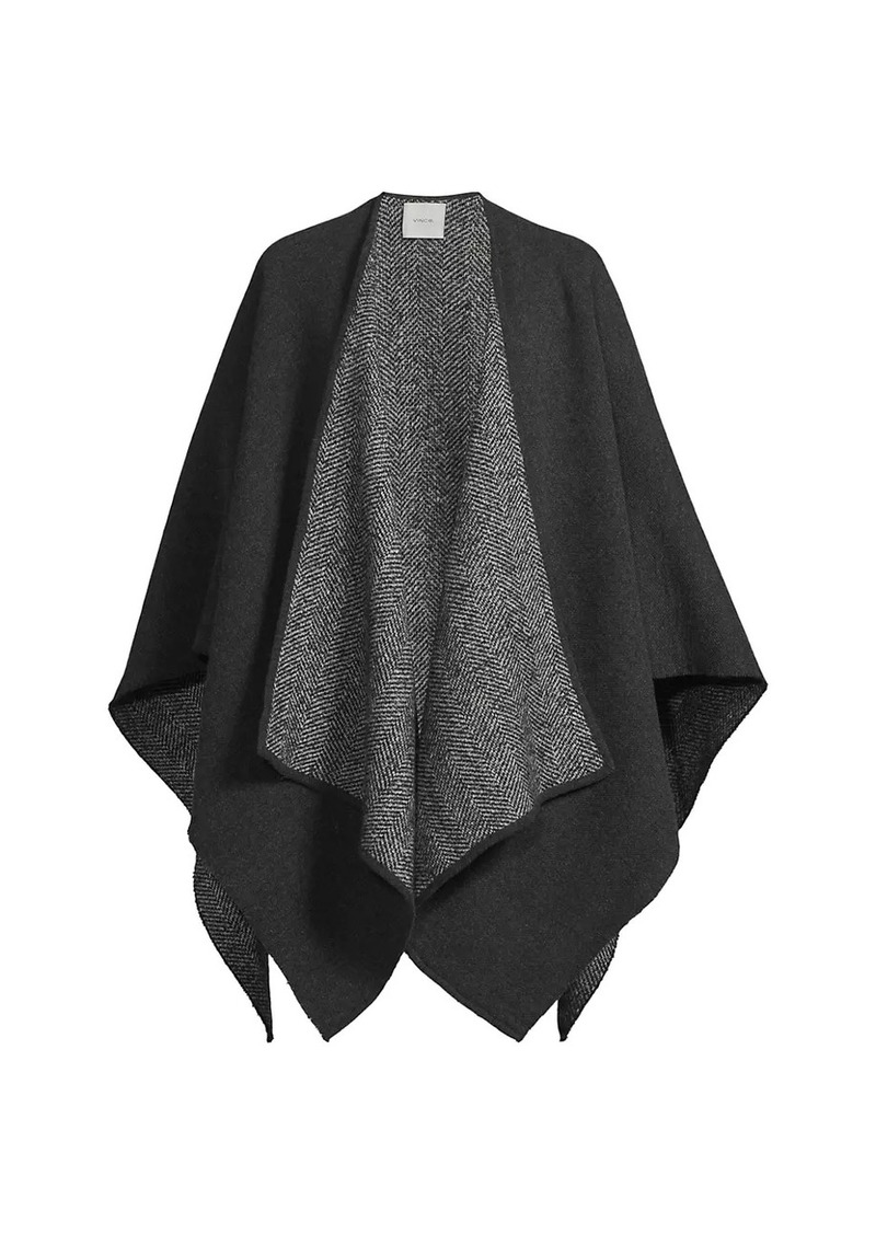 Vince Bouclé Herringbone Cape