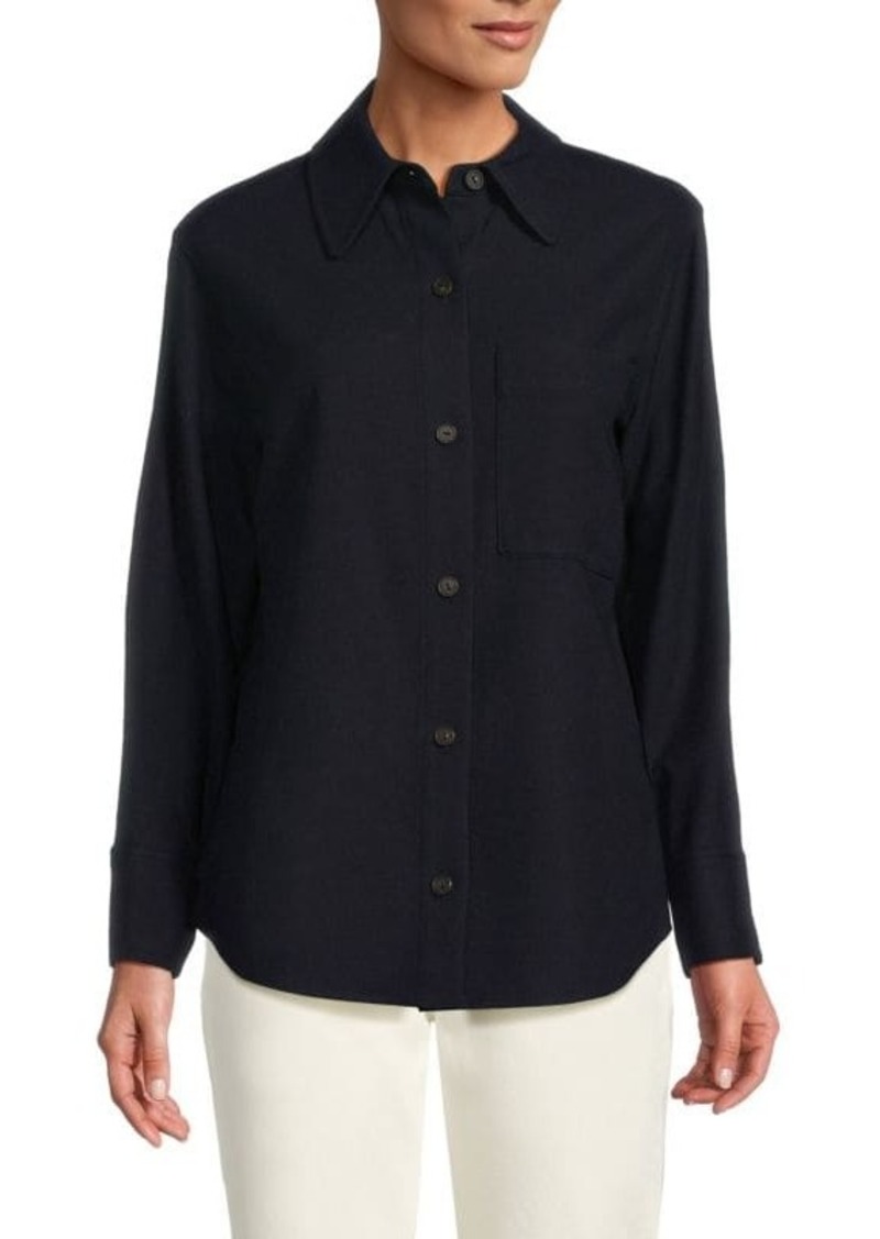 Vince Brushed Wool Blend Shirt