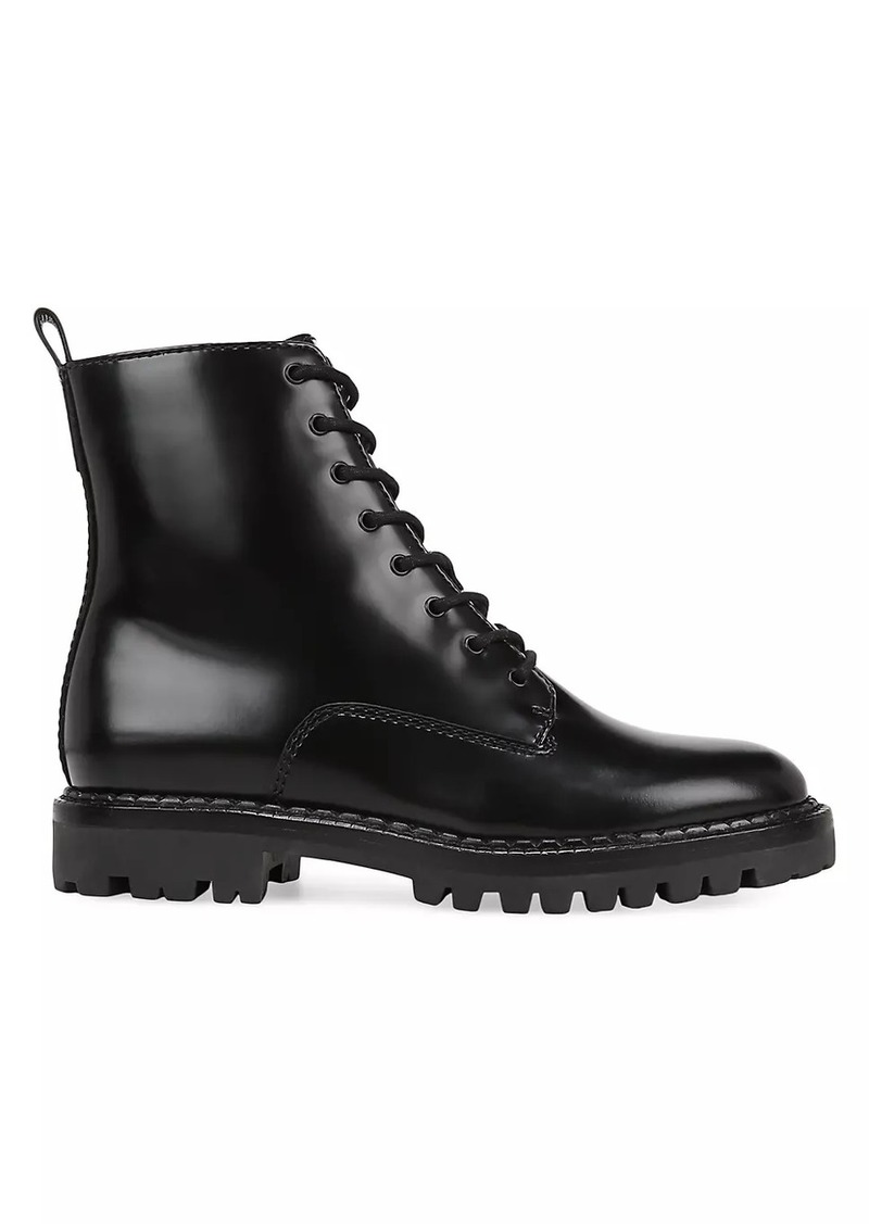 Vince Cabria Leather Lug-Sole Boots