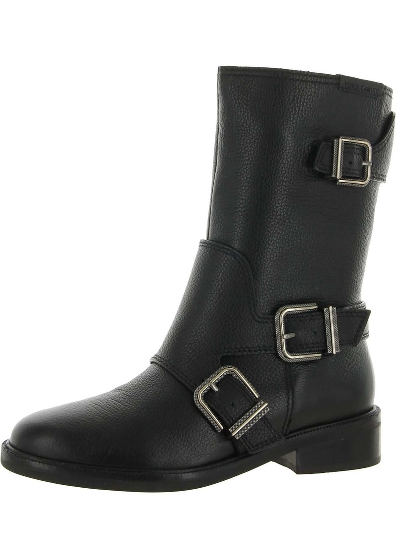 Vince Camuto Alicenta Womens Leather Buckle Mid-Calf Boots