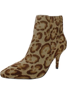 Vince Camuto Ambind 3 Womens Calf Hair Animal Print Ankle Boots