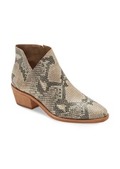 Vince Camuto Arendara Bootie in Natural Snake Print Leather at Nordstrom