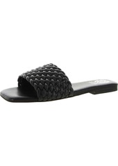 Vince Camuto Arissa Womens Leather Woven Slide Sandals
