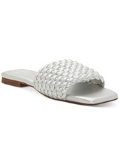 Vince Camuto Arissa Womens Leather Woven Slide Sandals