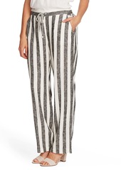 Vince Camuto Bold Stripe Pants in Rich Black at Nordstrom