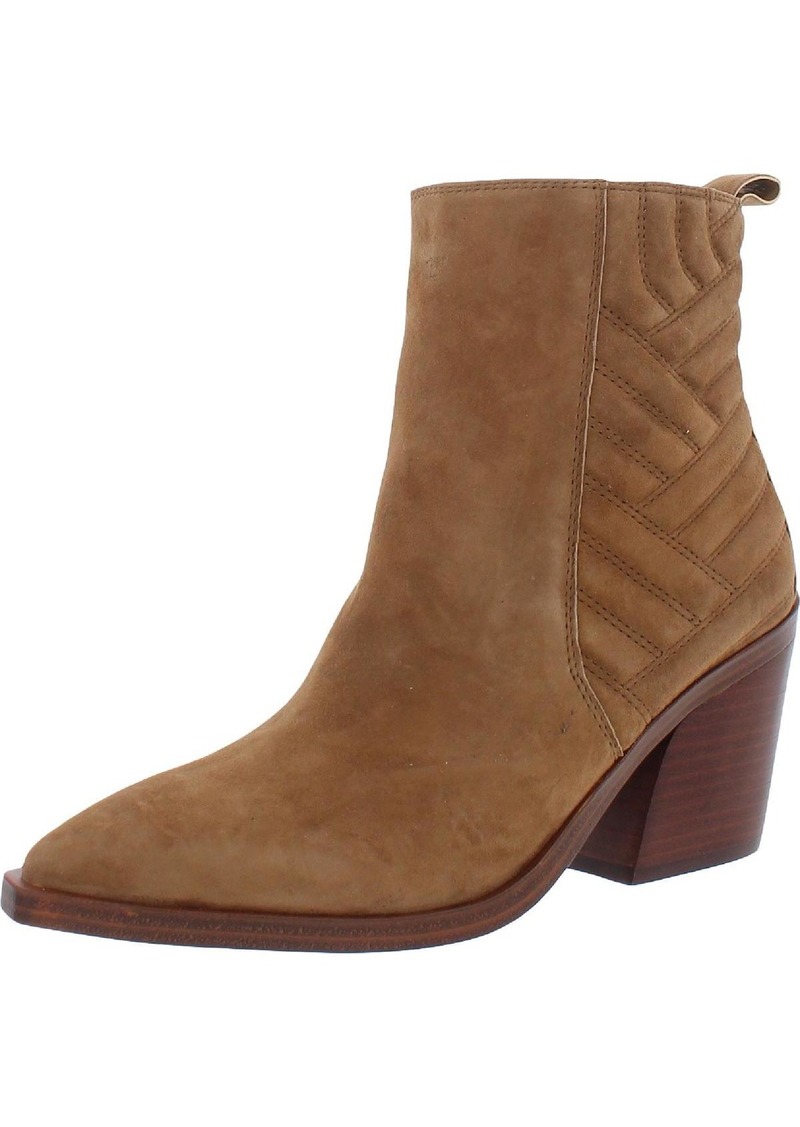 Vince Camuto Brasenta Womens Suede Quilted Ankle Boots