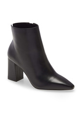 Vince Camuto Cammen Pointed Toe Bootie in Black Nappa Leather at Nordstrom