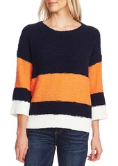 Vince Camuto Colorblock Teddy Knit Sweater