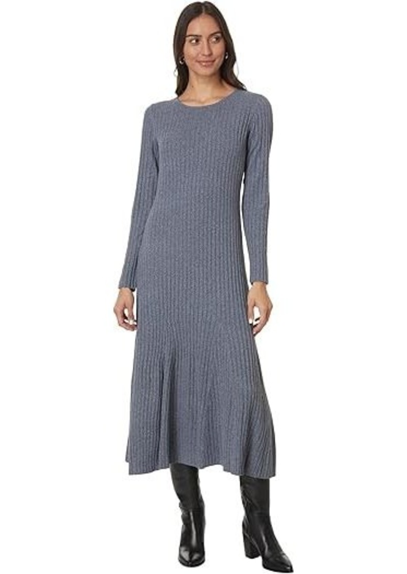 Vince Camuto Crew Neck Midi Sweater Dress