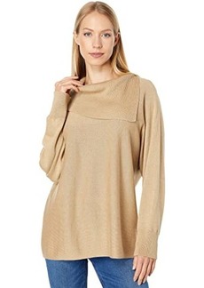 Vince Camuto Dolman Fold-Over Neck Sweater