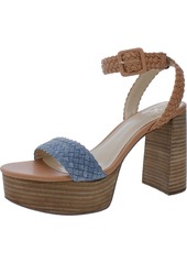Vince Camuto Gebbrian Womens Denim Ankle Strap Platform Sandals