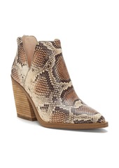 Vince Camuto Gigietta Bootie in Light Brown Embossed Leather at Nordstrom