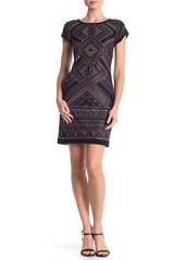 Vince Camuto Glitter Detail Bodycon Dress