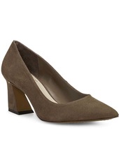 Vince Camuto Hailenda Womens Leather Pointed Toe Pumps